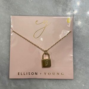 Initial Lock Necklace (G)